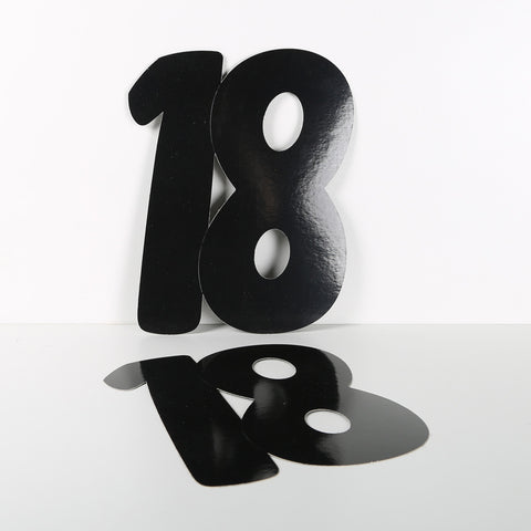 3 Pack 14cm Foilboard Black 18