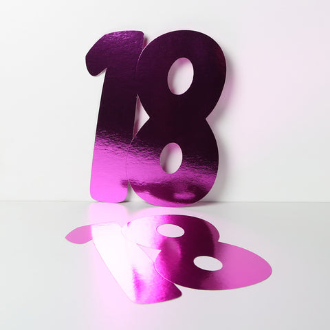 3 Pack 28cm Foilboard Cerise Pink 18