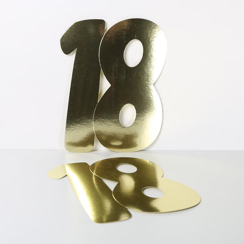 3 Pack 14cm Foilboard Gold 18