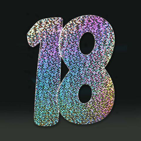 3 Pack 14cm Foilboard Holographic Silver 18