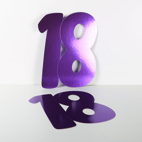3 Pack 14cm Foilboard Purple 18