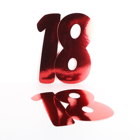 3 Pack 14cm Foilboard Red 18