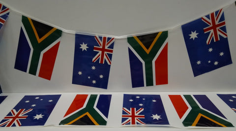 Australia and South Africa Alternating String Country Flags
