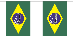  2014 Brazil World Cup Countries 10m String Flags