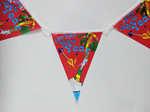 Happy New Year String Flags