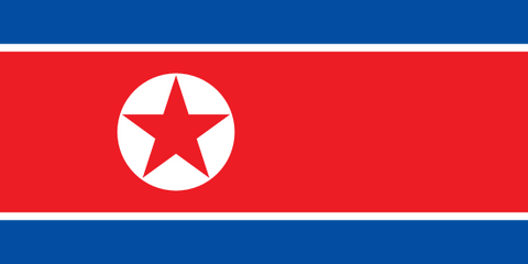 North Korea Waver Flag