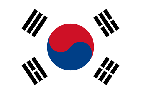 South Korea Waver Flag