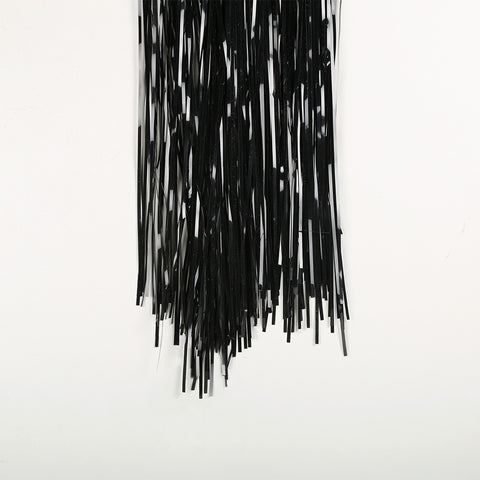  black fringe tinsel 50cm drop 2.5m wide