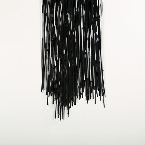 black fringe tinsel 50cm drop 2.5m wide