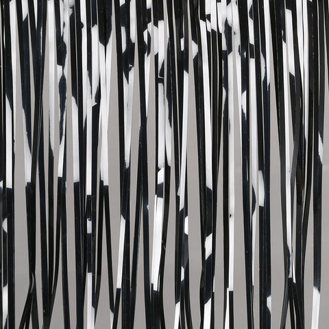 black fringe tinsel 50cm drop 2.5m wide