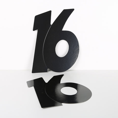 3 Pack 14cm Foilboard Black 16