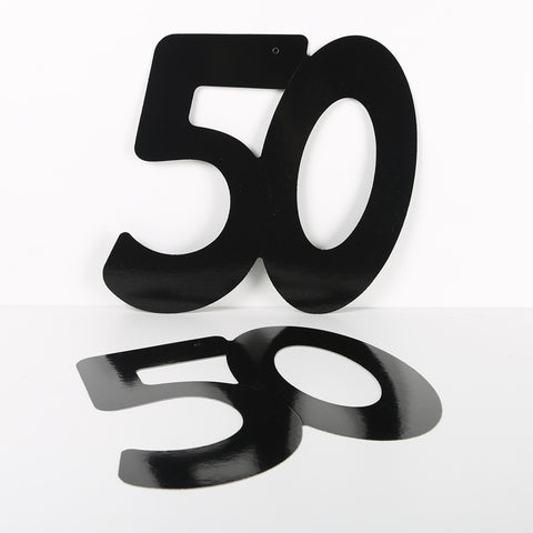 3 Pack 14cm Foilboard Black 50