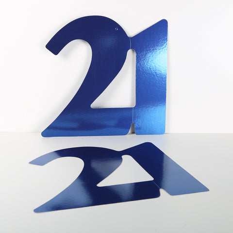 3 Pack 14cm Foilboard Blue 21