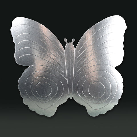3 Pack 26cm Butterfly Silver
