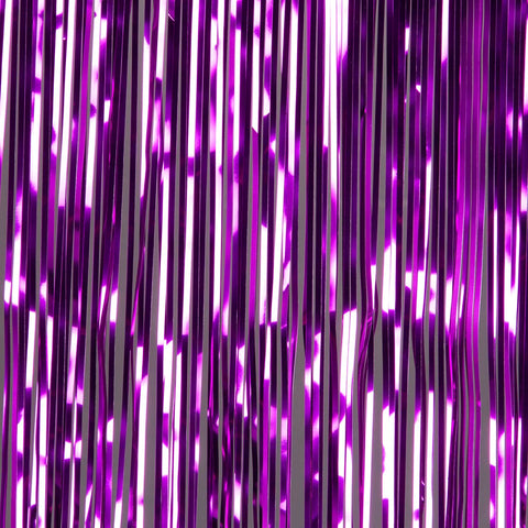 cerise fringe tinsel 50cm drop 2.5m wide