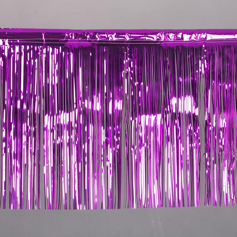 cerise fringe tinsel 50cm drop 2.5m wide