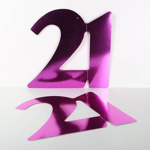 3 Pack 14cm Foilboard Cerise Pink 21