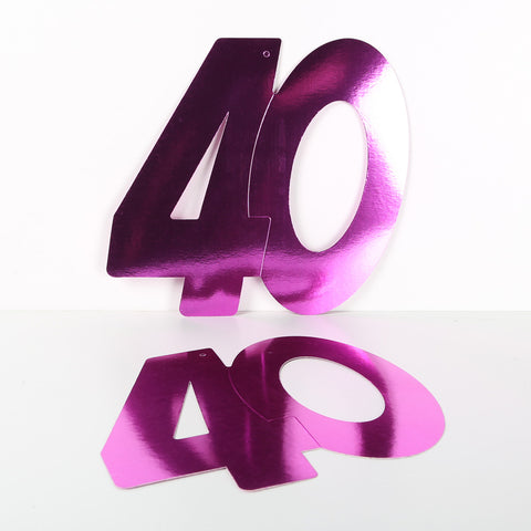 3 Pack 14cm Foilboard Cerise Pink 40