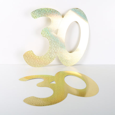 3 Pack 14cm Foilboard Holographic Gold 30