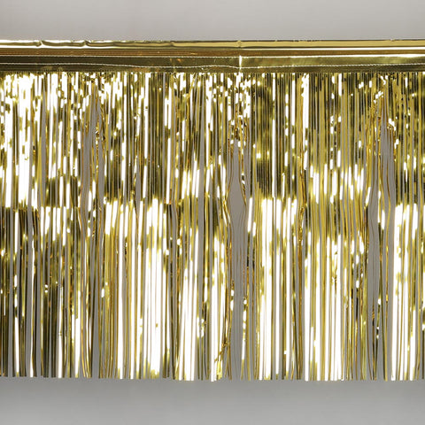 gold fringe tinsel 50cm drop 2.5m wide