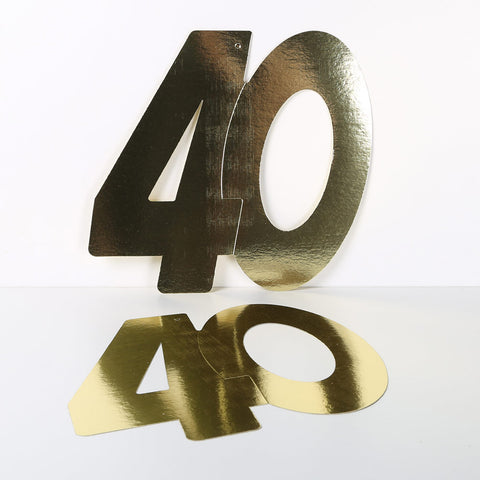 3 Pack 28cm Foilboard Gold 40