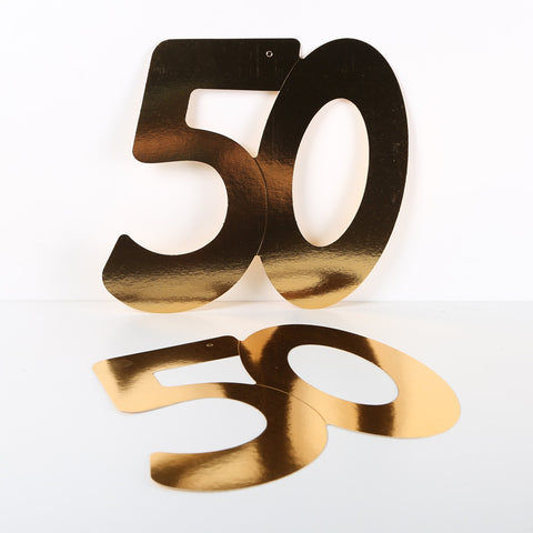 3 Pack 14cm Foilboard Gold 50