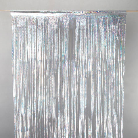 silverholo door tinsel 2m drop 90cm wide