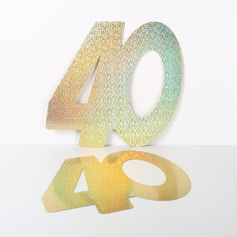 3 Pack 14cm Foilboard Holographic Gold 40