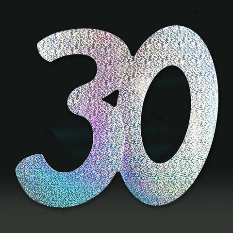 3 Pack 28cm Foilboard Holographic Silver 30