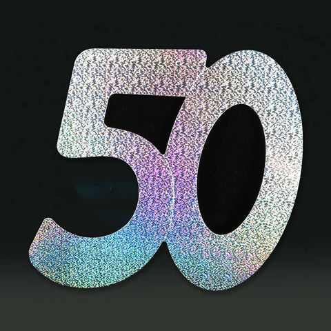 3 Pack 28cm Foilboard Holographic Silver 50