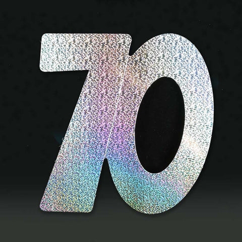 3 Pack 14cm Foilboard Holographic Silver 70