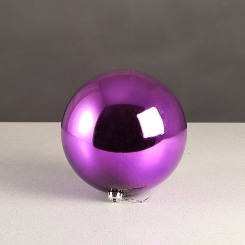 Purple Glossy Bauble 100mm