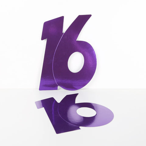 3 Pack 28cm Foilboard Purple 16