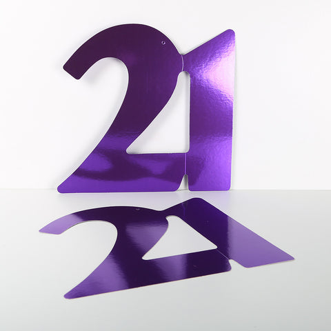 3 Pack 28cm Foilboard Purple 21