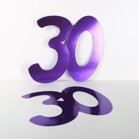 3 Pack 14cm Foilboard Purple 30