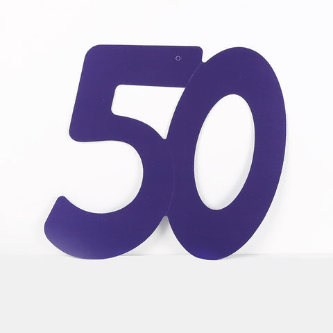 3 Pack 28cm Foilboard Purple 50