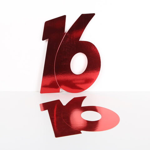 3 Pack 28cm Foilboard Red 16