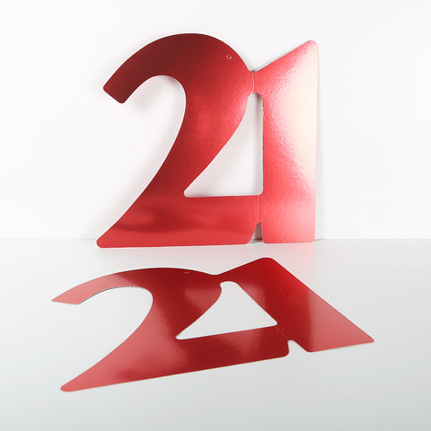 3 Pack 14cm Foilboard Red 21