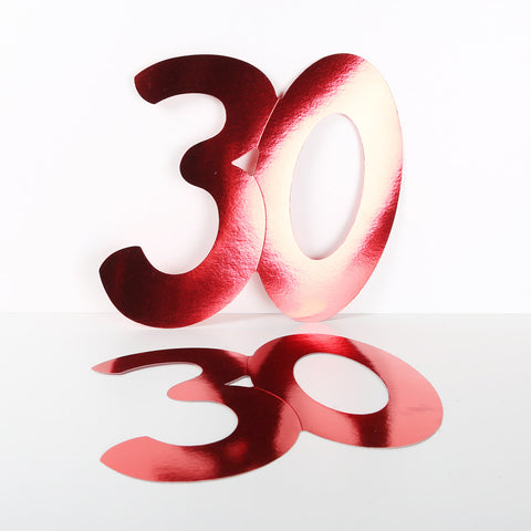 3 Pack 14cm Foilboard Red 30