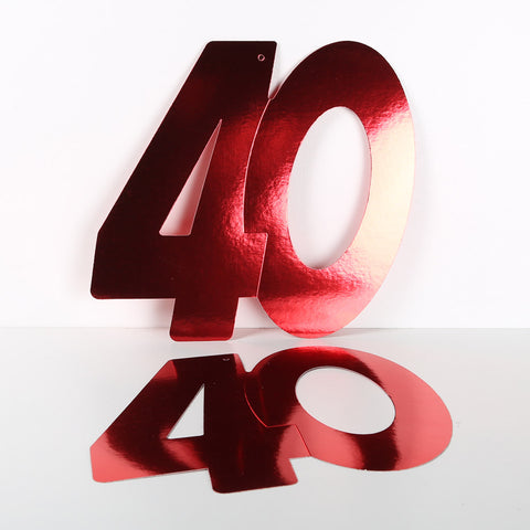 3 Pack 14cm Foilboard Red 40