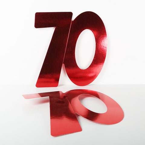 3 Pack 14cm Foilboard Red 70