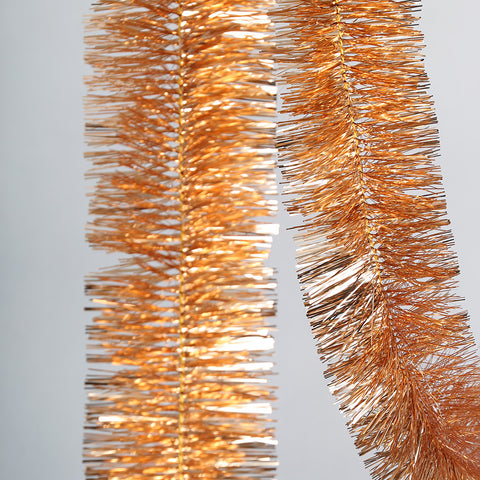 rosegold 4 ply tinsel 100mm x 5.5m