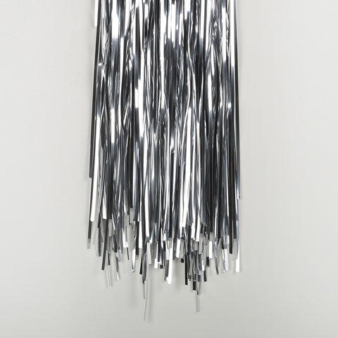 silver tinsel curtain 3m drop 1m wide