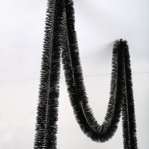 black 6 ply tinsel 100mm x 5.5m