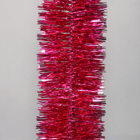 cerise 4 ply tinsel 100mm x 10m