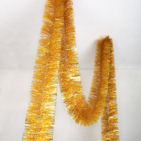 gold deluxe tinsel 100mm x 5.5m