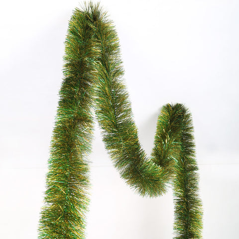 6 ply tinsel to order 150mm green gold