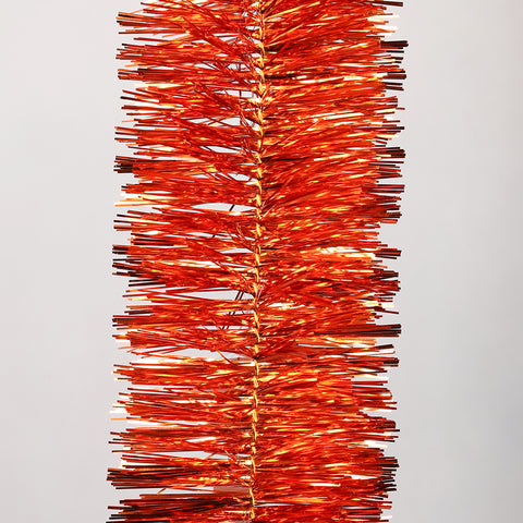 orange 4 ply tinsel 100mm x 5.5m