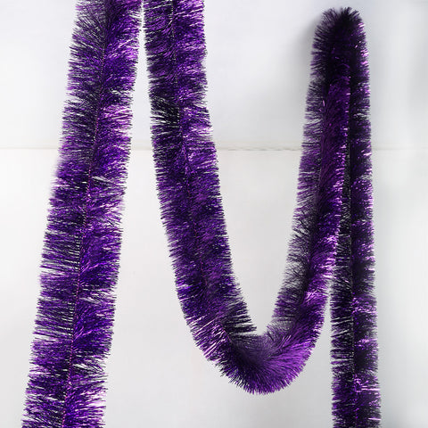 purple deluxe tinsel 100mm x 5.5m