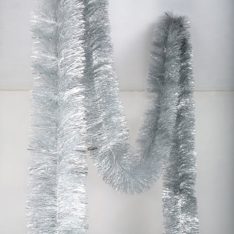 silver 4 ply tinsel 100mm x 5.5m